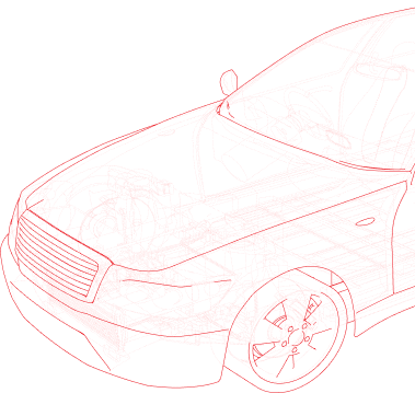 Illustration of a car facing right